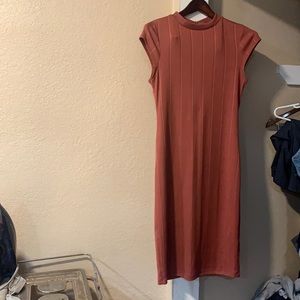 🌻Women’s short sleeve cooper knee long dress